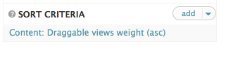 Add the new draggable sort option
