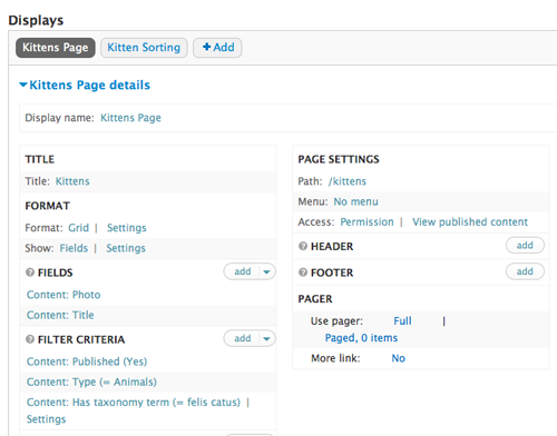 Start with your main content view