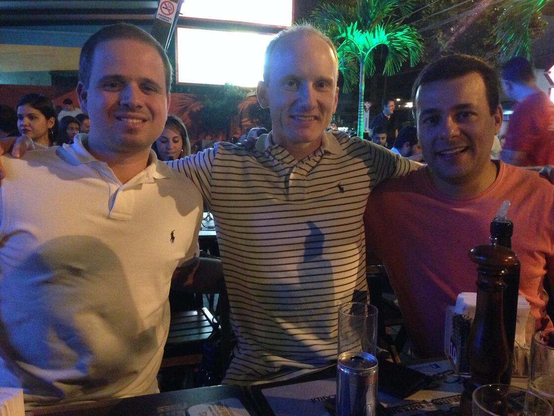 Metal Toad founder, Joaquin Lippincott, and friends in Brazil